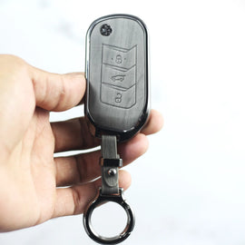 Lightest Grey Metal 3D Car keyCover for Mahindra ScorpioN | 3XO | XUV 700 | THAR | XUV 300 | Marazzo | Scorpio | New Bolero
