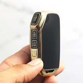 TPU Car Key Cover fit for New Kia Seltos Facelift | Sonet facelift - (3 Button Smart Key)