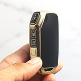 TPU Car Key Cover fit for New Kia Seltos Facelift | Sonet facelift - (3 Button Smart Key)