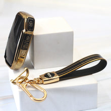 Load image into Gallery viewer, TPU Car Key Cover fit for New Kia Seltos Facelift | Sonet facelift - (3 Button Smart Key)