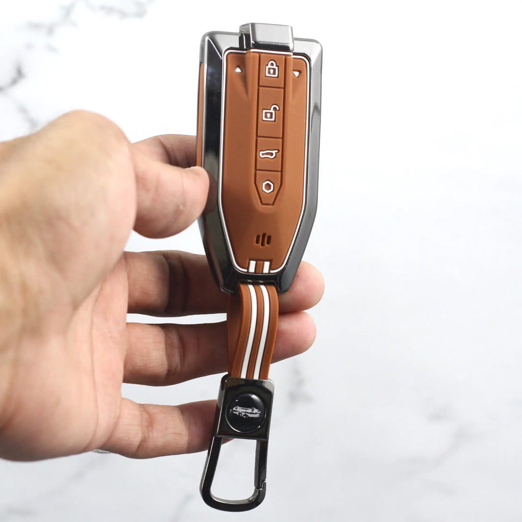 Metal Zinc Soft Silicon Key Case for New Mahindra BE 6 | XEV 9E | XEV 9S