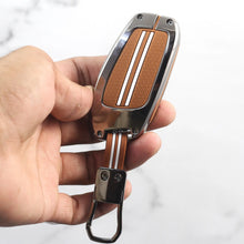 Load image into Gallery viewer, Metal Zinc Soft Silicon Key Case for MG Astor | MG ZS EV - 3 Button Smart Key