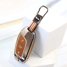 Load image into Gallery viewer, Metal Zinc Soft Silicon Key Case for MG Astor | MG ZS EV - 3 Button Smart Key