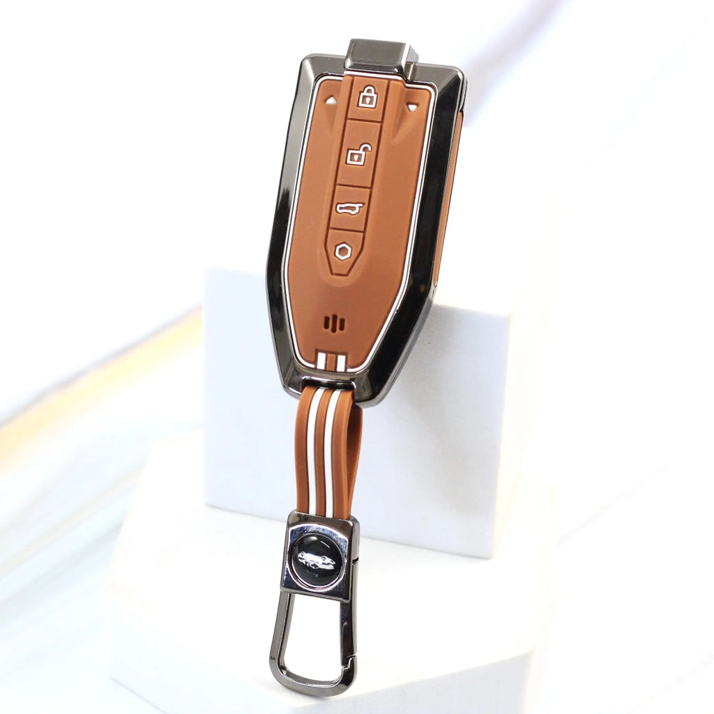 Metal Zinc Soft Silicon Key Case for New Mahindra BE 6 | XEV 9E | XEV 9S
