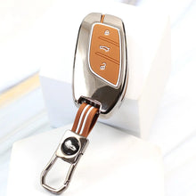 Load image into Gallery viewer, Metal Zinc Soft Silicon Key Case for MG Astor | MG ZS EV - 3 Button Smart Key