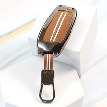 Load image into Gallery viewer, Metal Zinc Soft Silicon Key Case for MG Astor | MG ZS EV - 3 Button Smart Key