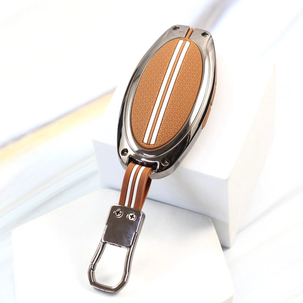 Metal Zinc Soft Silicon Key Case for Hyundai New Venue Facelift