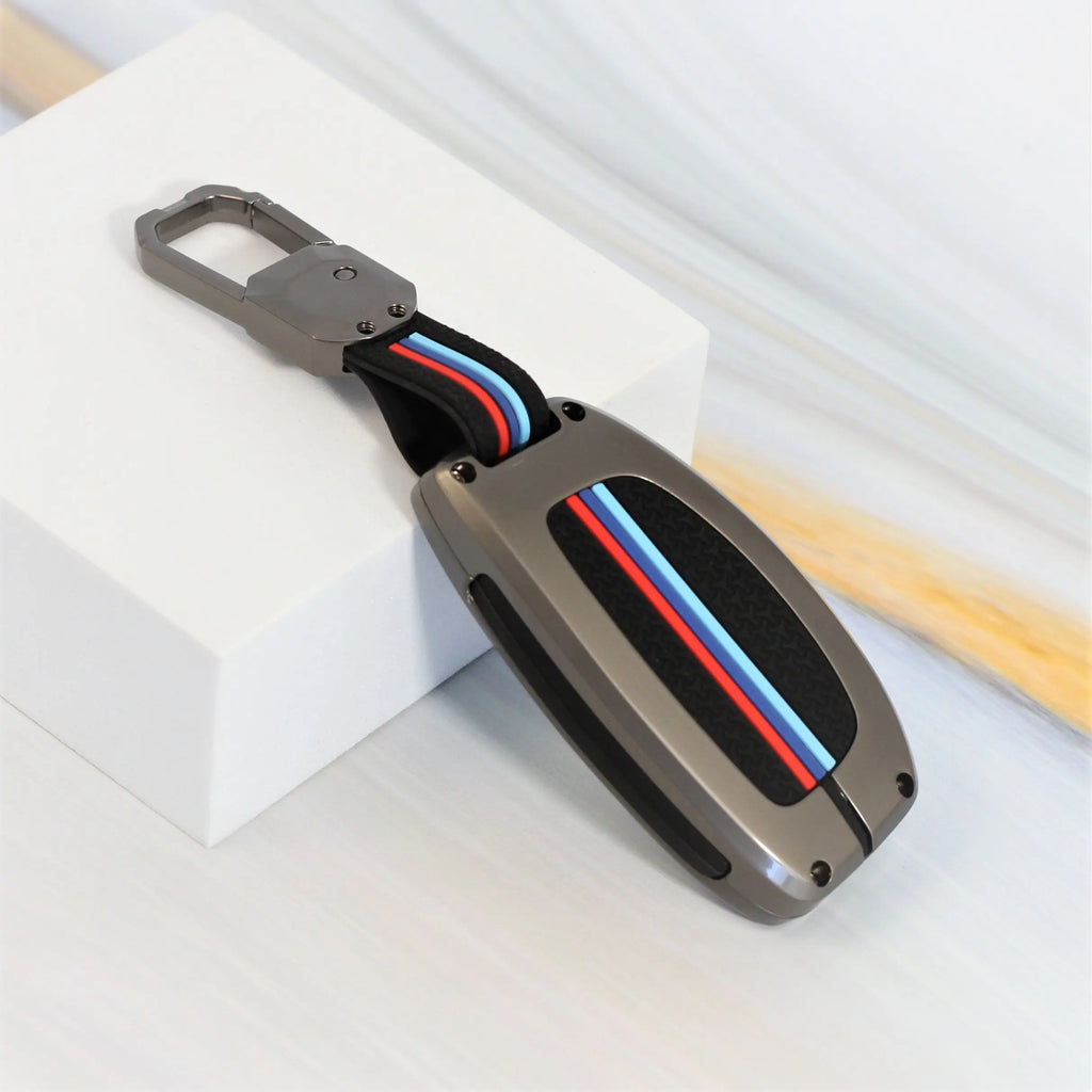Metal Silicon Key case for Hyundai Xcent | Exter | Creta | Venue | i20 | Aura | i10 Grand |  Nios  (3 Button)