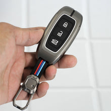 Load image into Gallery viewer, Metal Silicon Key Case for Hyundai Old Verna | Verna -2020 | New Verna | Kona Electric - 3 Button Smart Key