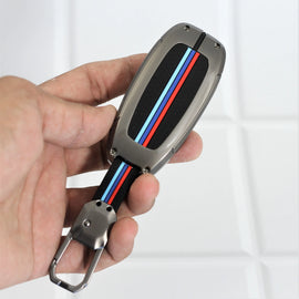 Metal Silicon Key Case for Hyundai Old Verna | Verna -2020 | New Verna | Kona Electric - 3 Button Smart Key