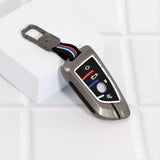 Metal Silicon Alloy Key case for BMW 4 Button Smart Key