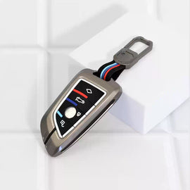 Metal Silicon Alloy Key case for  BMW GT-Series | X-Series | M-Series | 3-Series | 5-Series | 7-Series 4 Button Smart Key
