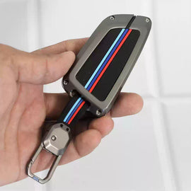 Metal Silicon Key case for  BMW GT-Series | X-Series | M-Series | 3-Series | 5-Series | 7-Series (4 Button Smart Key)
