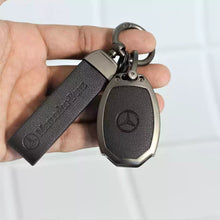 Load image into Gallery viewer, Metal Alloy Leather Key case for Mercedes-Benz 3 Button Smart Key