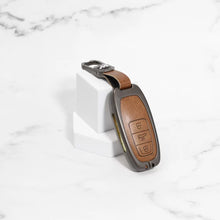 Load image into Gallery viewer, Metal Leather Key case for AUDI A3 | A4 | A5 | Q3 | Q5 | Q7 | Q8 - (3 Button)