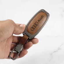 Load image into Gallery viewer, Metal Leather Key case for AUDI A3 | A4 | A5 | Q3 | Q5 | Q7 | Q8 - (3 Button)
