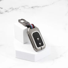 Load image into Gallery viewer, Metal Silicon Key case for Honda Elevate | Amaze | Jazz | Honda City | BR-V| CR-V | WR-V | Civic - 2 Button Smart Key