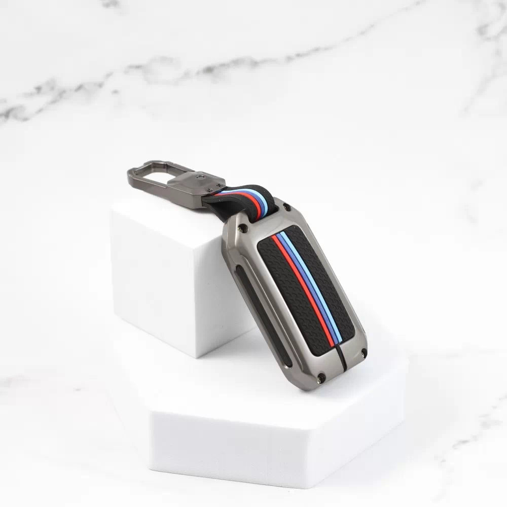Metal Silicon Key case for Honda Elevate | Amaze | Jazz | Honda City | BR-V| CR-V | WR-V | Civic - 2 Button Smart Key
