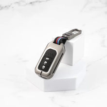 Load image into Gallery viewer, Metal Silicon Key case for Honda Elevate | Amaze | Jazz | Honda City | BR-V| CR-V | WR-V | Civic - 3 Button