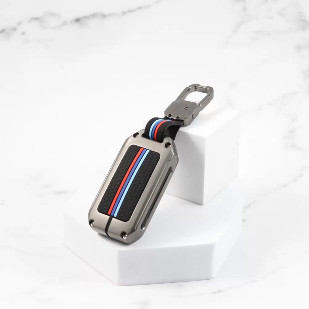 Metal Silicon Key case for Honda Elevate | Amaze | Jazz | Honda City | BR-V| CR-V | WR-V | Civic - 3 Button