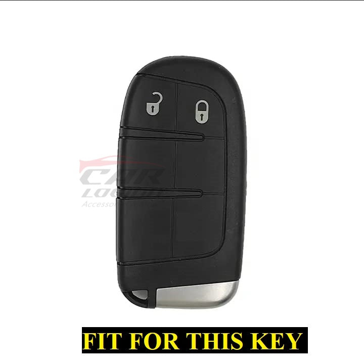 Metal Silicon Key case for Jeep Compass 2 Button Smart Key
