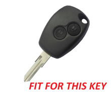 Load image into Gallery viewer, Carloginn PU-3D Leather Key Case for Renault Duster | Nissan Terrano 2 Button Key