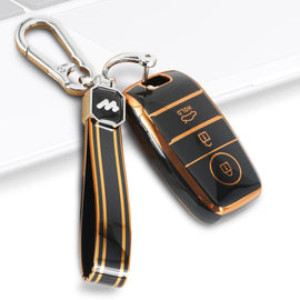 TPU Car Key Cover Fit for KIA Seltos | KIA Sonet | KIA Carens (3 Button Smart Key)