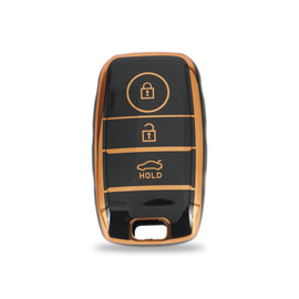 TPU Car Key Cover Fit for KIA Seltos | KIA Sonet | KIA Carens (3 Button Smart Key)