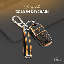 TPU Car Key Cover Fit for KIA Seltos | KIA Sonet | KIA Carens (3 Button Smart Key)