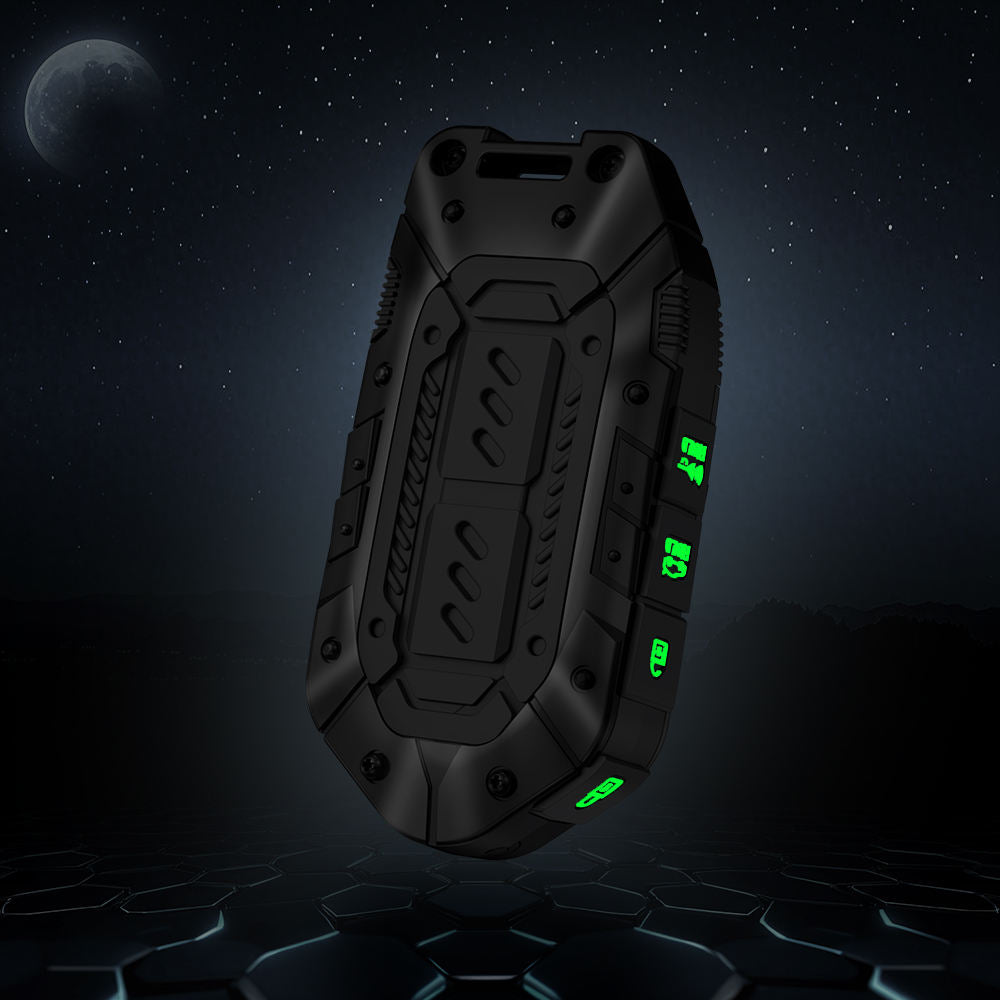 Premium Metal Black Transformer Series Soft Silicon Key Cover for Kia New Seltos 2026 | Syros | EV6 EV9 - 4 Button