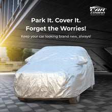 Load image into Gallery viewer, Hyundai i20 Car Body Cover | All Weather Resistant | Triple Stitched with Soft Cotton Lining | Side Mirror Pocket (AERO Silver)