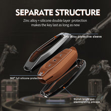 Load image into Gallery viewer, Zinc Alloy Metal Soft Silicon Key Case for Mahindra XUV - 500 Smart Key