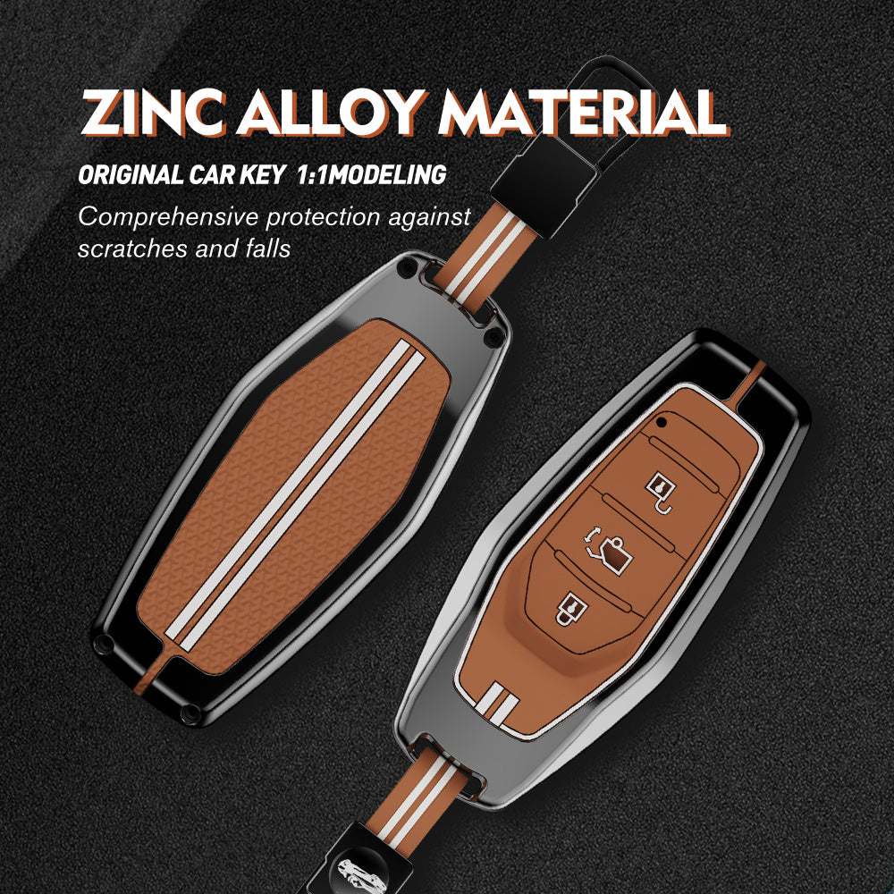 Zinc Alloy Metal Soft Silicon Key Case for Mahindra XUV - 500 Smart Key