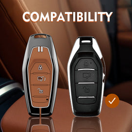 Zinc Alloy Metal Soft Silicon Key Case for Mahindra XUV - 500 Smart Key