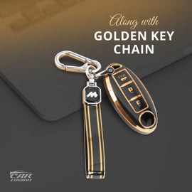 TPU Car Key Cover Fit for Nissan Sunny | Terrano | Magnite Smart Key