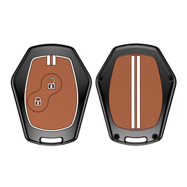 Zinc Alloy Metal Soft Silicon Key Case for Renault Duster | Nissan Terrano 2 Button Key