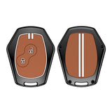 Zinc Alloy Metal Soft Silicon Key Case for Renault Duster | Nissan Terrano 2 Button Key