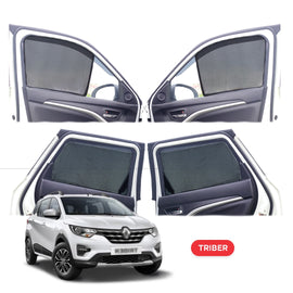 Renault Triber Half Window Curtain/Car Sunshades - 4 Pieces