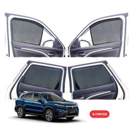 Maruti Suzuki S-Cross Half Window Curtain/Car Sunshades - 4 Pieces