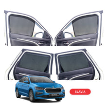 Load image into Gallery viewer, Skoda Slavia Half Window Curtain/Car Sunshades - 4 Pieces
