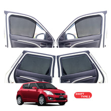 Load image into Gallery viewer, Maruti Suzuki Swift Half Window Curtain/Car Sunshades - 4 Pieces