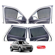 Load image into Gallery viewer, Maruti Suzuki Swift Half Window Curtain/Car Sunshades - 4 Pieces