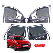 Load image into Gallery viewer, Maruti Suzuki Swift Half Window Curtain/Car Sunshades - 4 Pieces