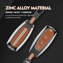 Load image into Gallery viewer, Zinc Alloy Metal Soft Silicon Key Case for Maruti Suzuki Baleno | Vitara Brezza | Ignis | S-Cross | Ciaz (2 Button Smart Key)