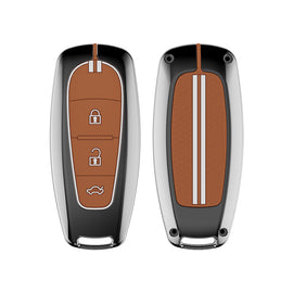 Zinc Alloy Metal Soft Silicon Key Case fo Maruti Suzuki Baleno | Vitara Brezza | Ignis | S-Cross | Ciaz 3 Button Smart Key (Copy)