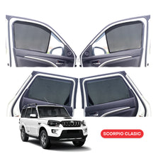 Load image into Gallery viewer, Mahindra Scorpio Half Window Curtain/Car Sunshades - 6 Pieces