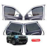 Mahindra Scorpio Half Window Curtain/Car Sunshades - 6 Pieces