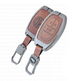Metal Leather Car Key Case Fit for MG Gloster Smart Key