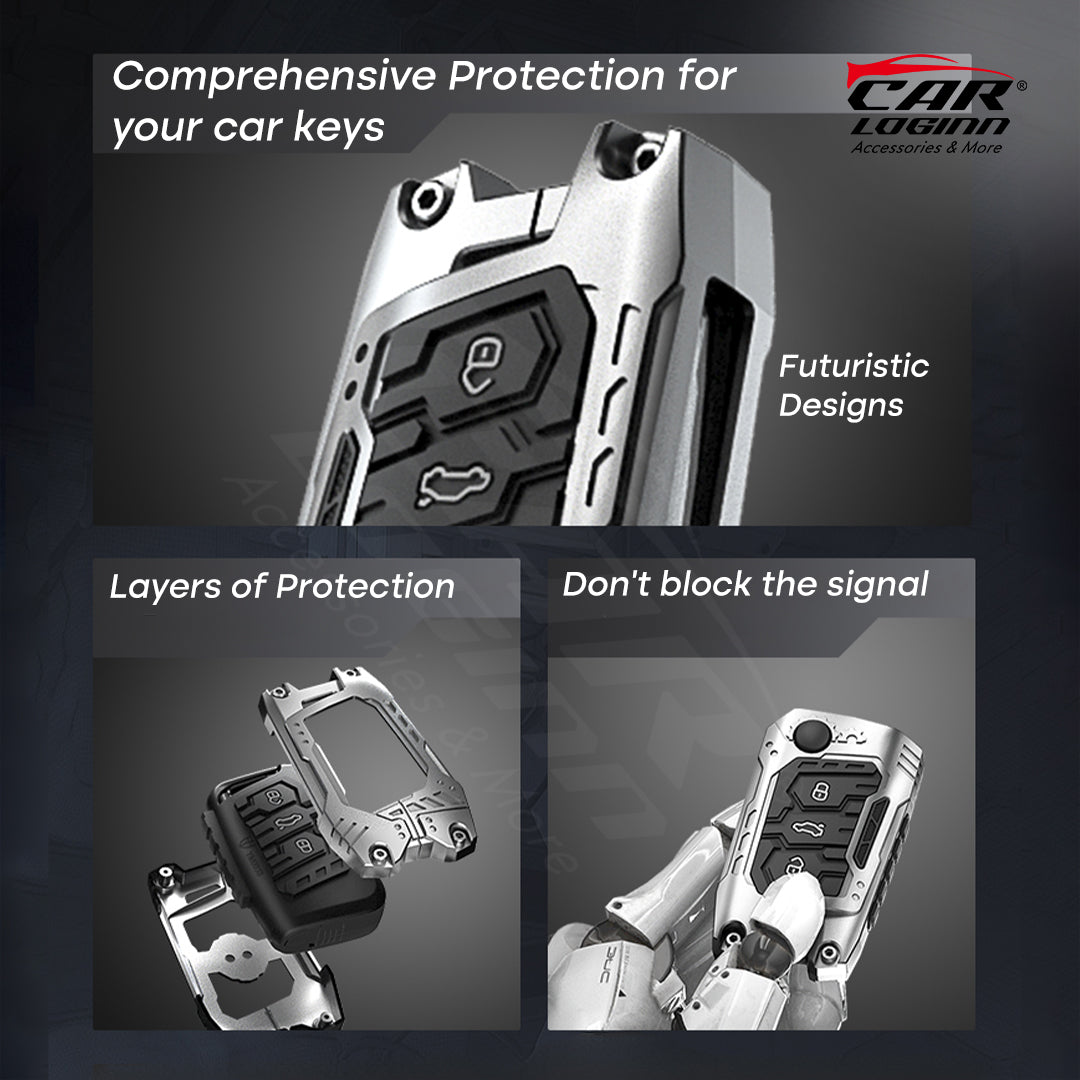 Premium Metal Black Transformer Series Soft Silicon Key Cover for TOYO ...