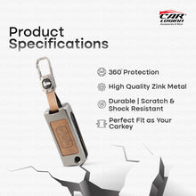 Load image into Gallery viewer, Metal Leather Key Case for Mahindra XUV 500 Flip Key